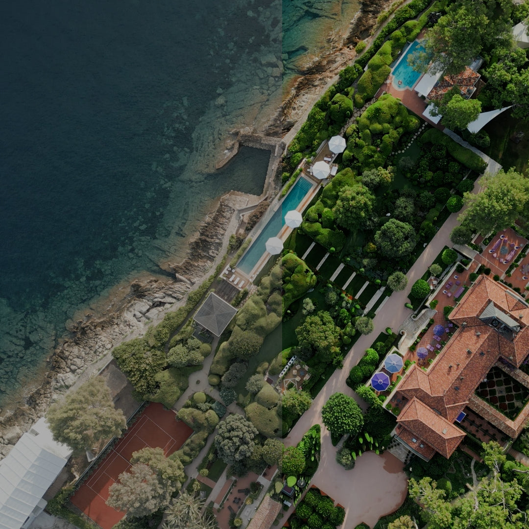 Before and After comparison applying a custom LUT for tropical landscapes!